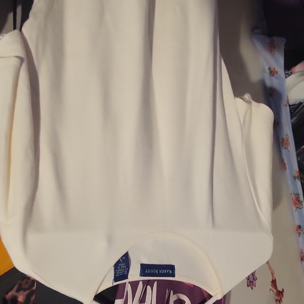 Gently used white t-shirt